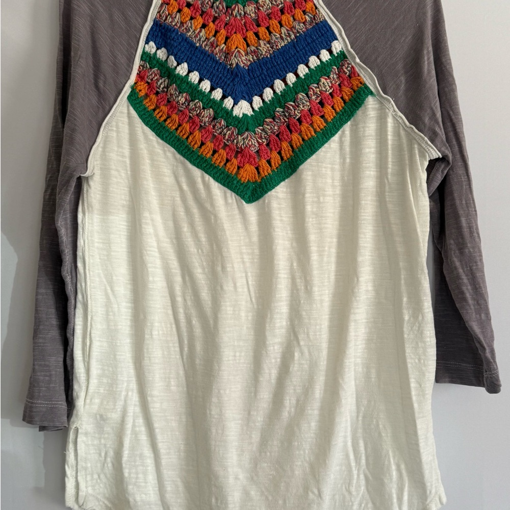 Multicolor Embroidered Women's Top